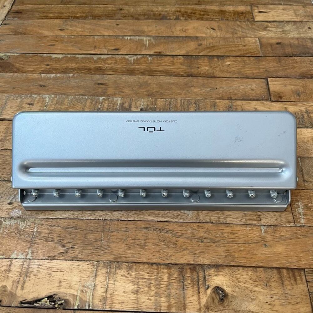 TUL Custom Note-Taking System Discbound Hole Punch 12.5 in Silver